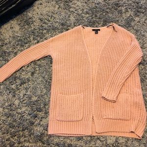 Oversized pinkish corral cardigan